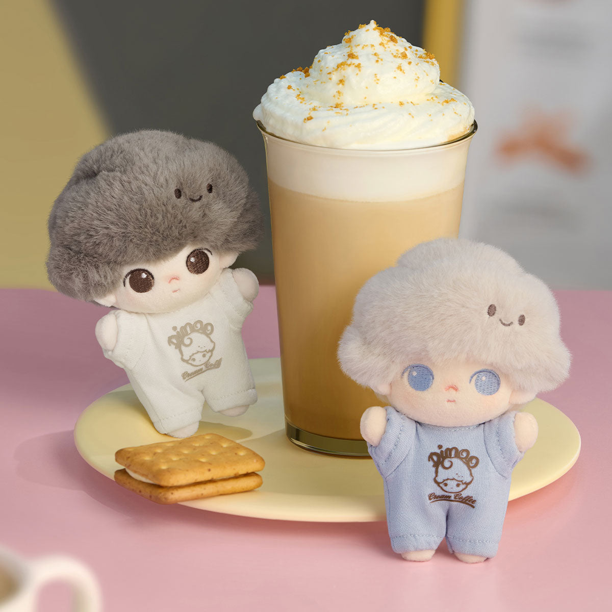 773. DIMOO Crush on Coffee Series-Soft-faced Plush Keychain Blind Box