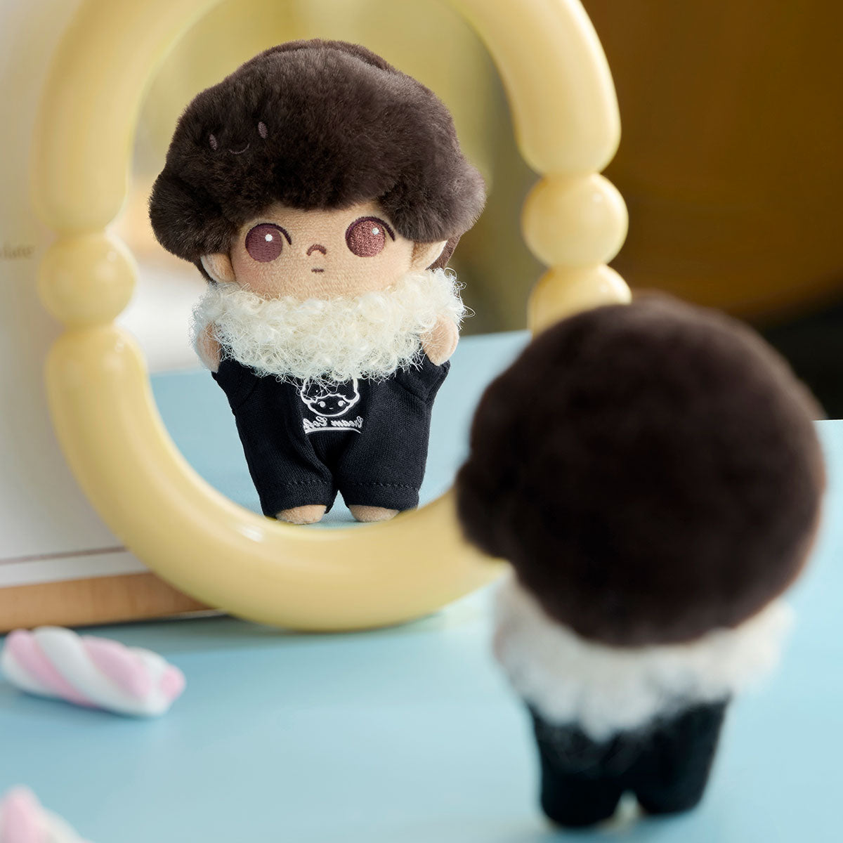 773. DIMOO Crush on Coffee Series-Soft-faced Plush Keychain Blind Box