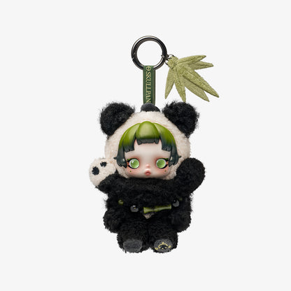 818. SKULLPANDA Lazy Panda Plush Doll Pendant