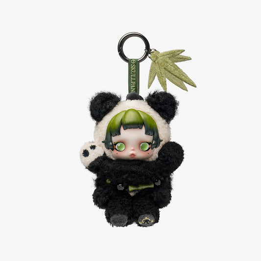 818. SKULLPANDA Lazy Panda Plush Doll Pendant