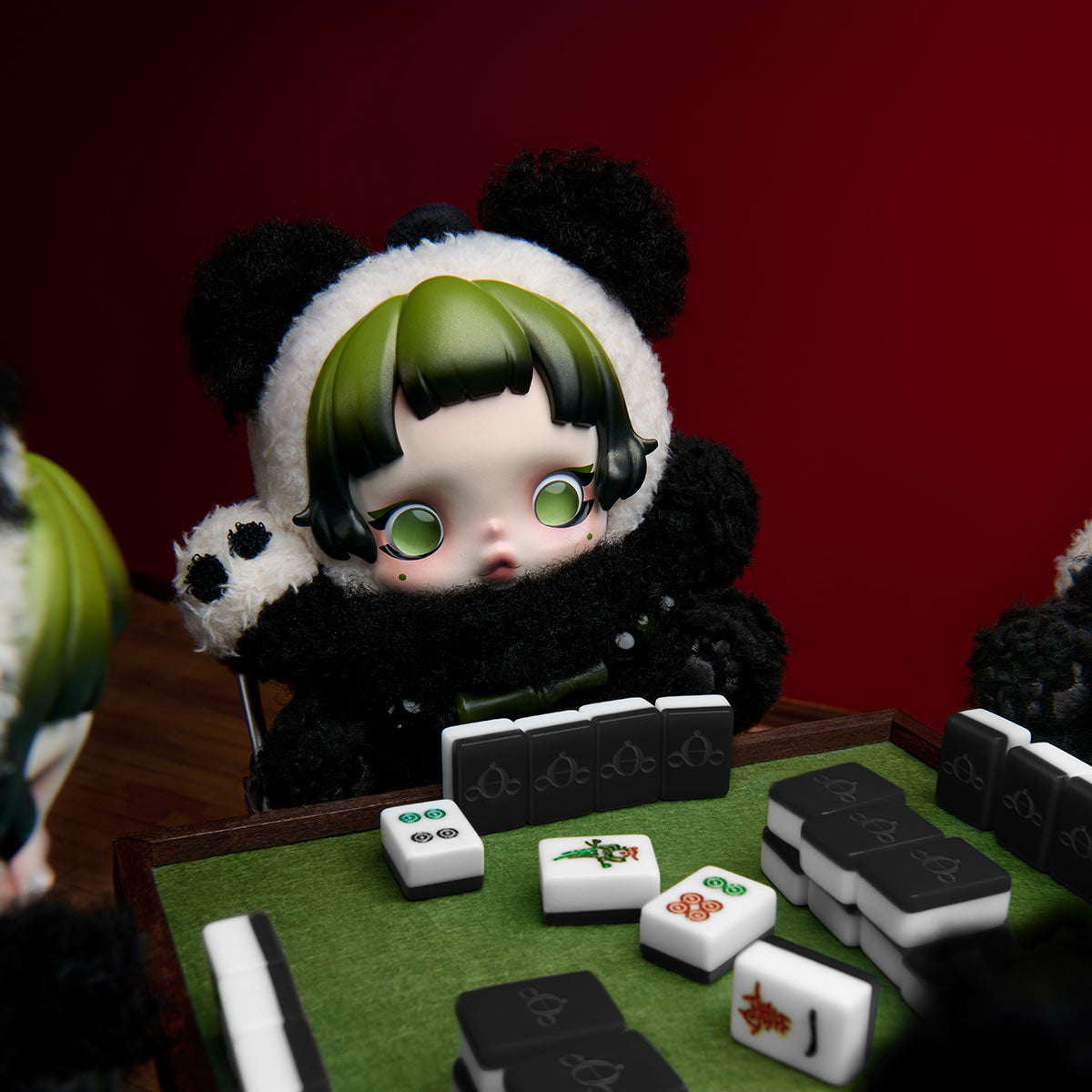 818. SKULLPANDA Lazy Panda Plush Doll Pendant