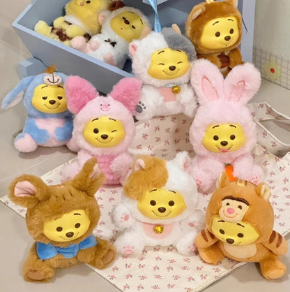 814. Winnie The Pooh Naughty Team Vinyl Plush Pendant Blind Box