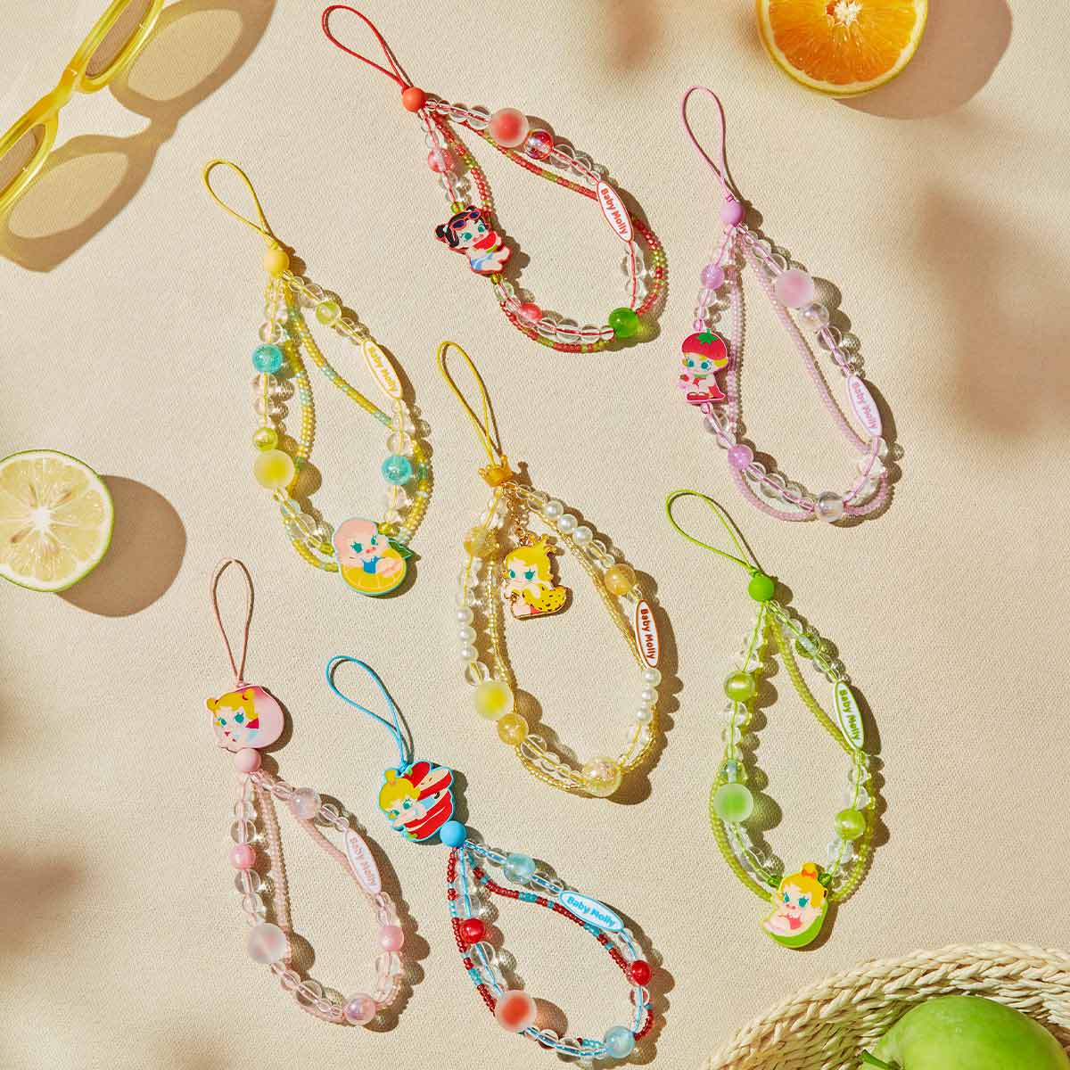 858. Baby Molly Fruity Aroma Series- Phone Charm Blind Box