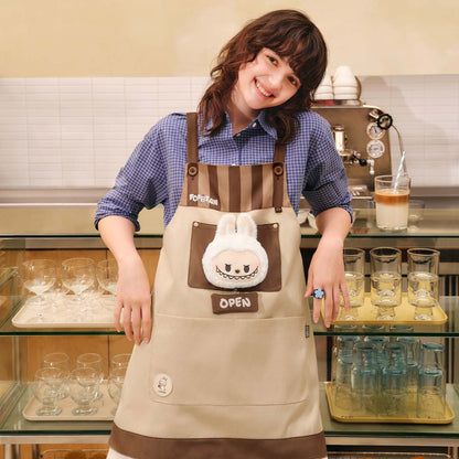 909. POP BEAN Coffee Factory Series-LABUBU Apron