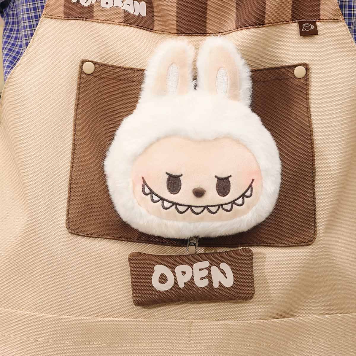 909. POP BEAN Coffee Factory Series-LABUBU Apron