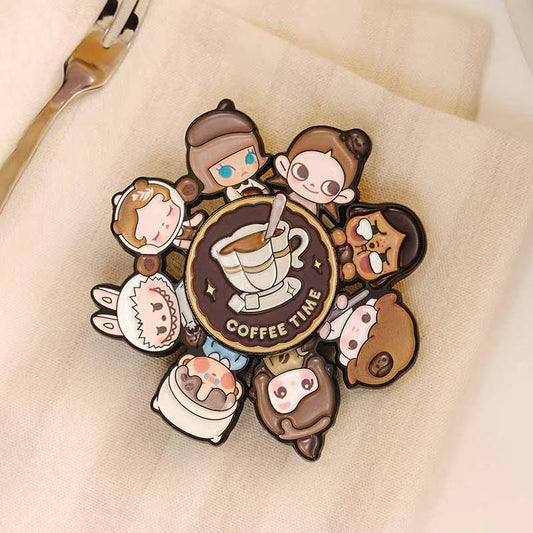 910. POP BEAN Coffee Factory Series-Rotatable Badge