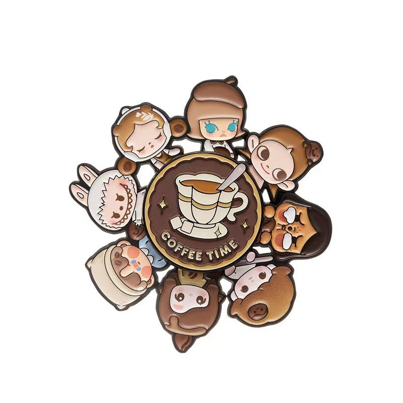 910. POP BEAN Coffee Factory Series-Rotatable Badge