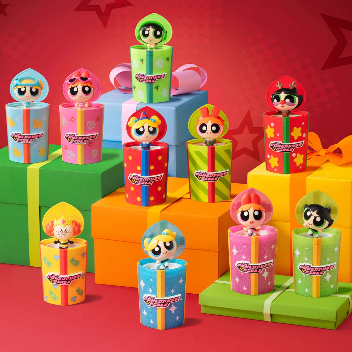 977. The Powerpuff Girls Party Surprise Series Figures