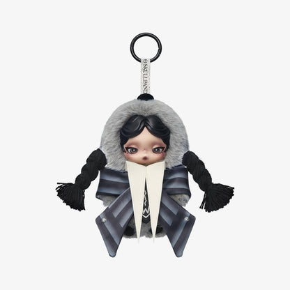 1000. SKULLPANDA × Wednesday Plush (Nevermore Academy Uniform Version)