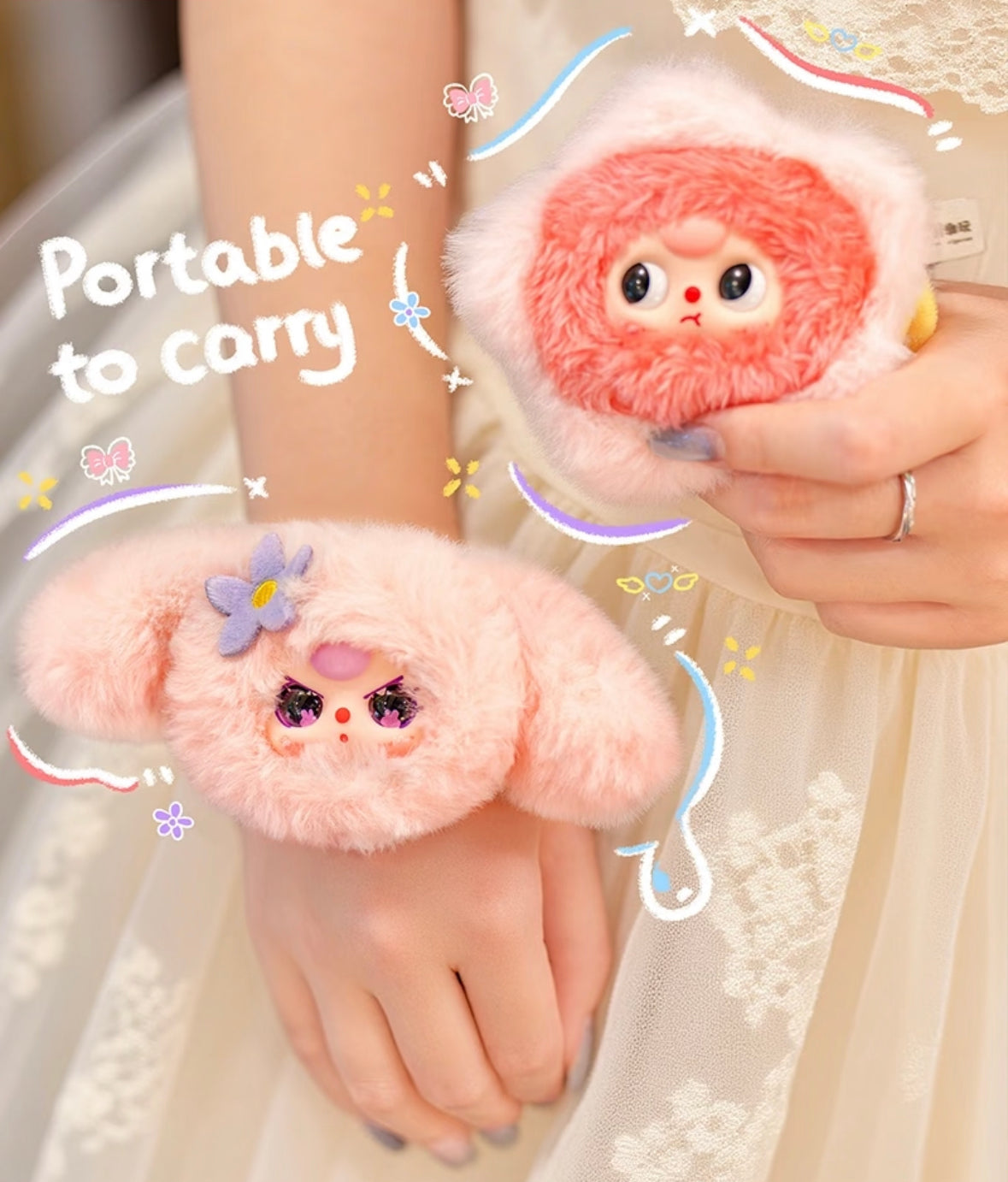 980. Baby Three Hair Tie Series Plush Blind Box