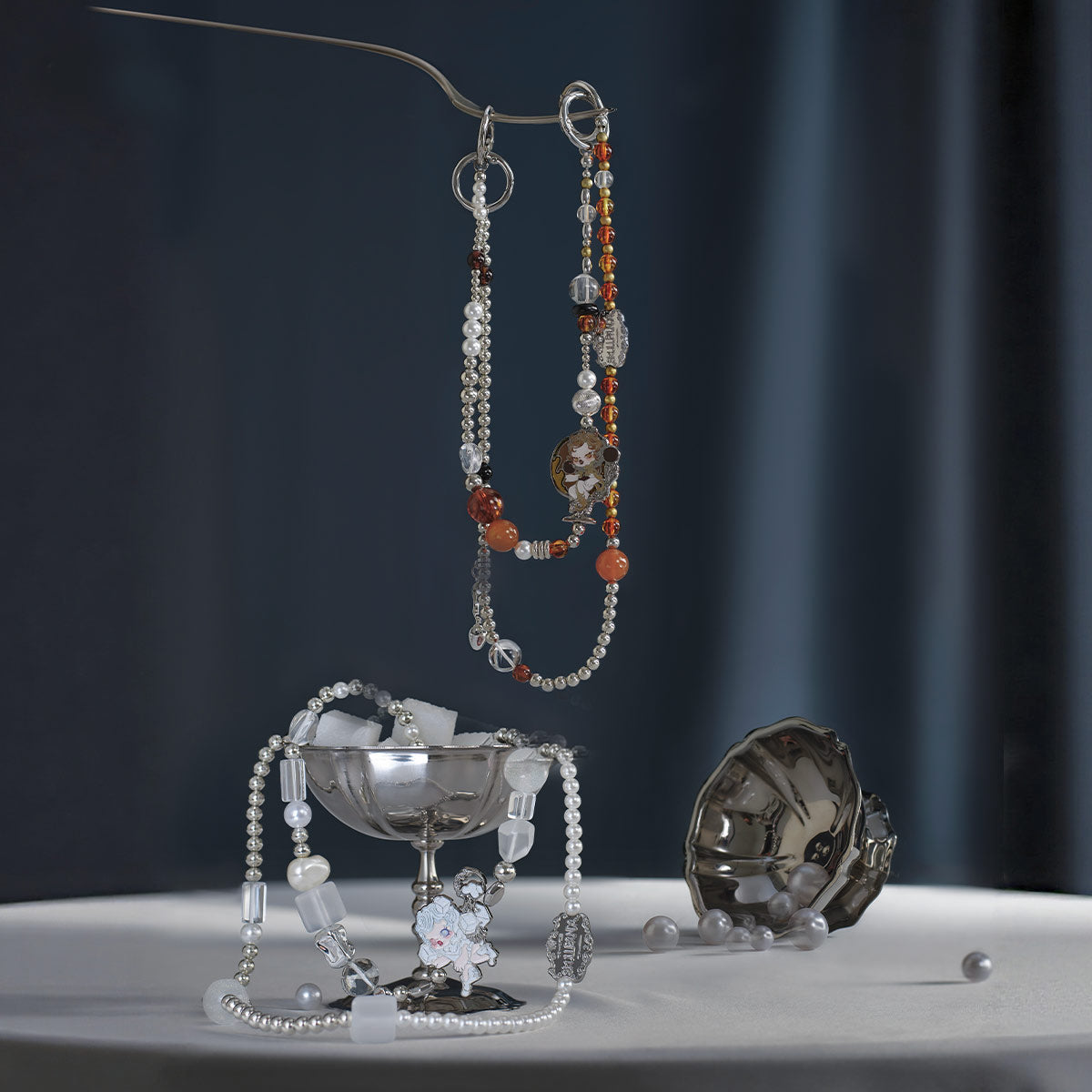 1021. SKULLPANDA The Feast Begins Series Multifunctional Pendant Set