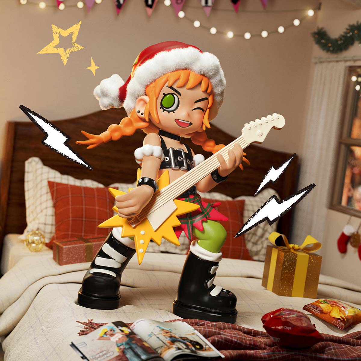 1051. Lil Peach Riot Holiday Mixtape Series Figures