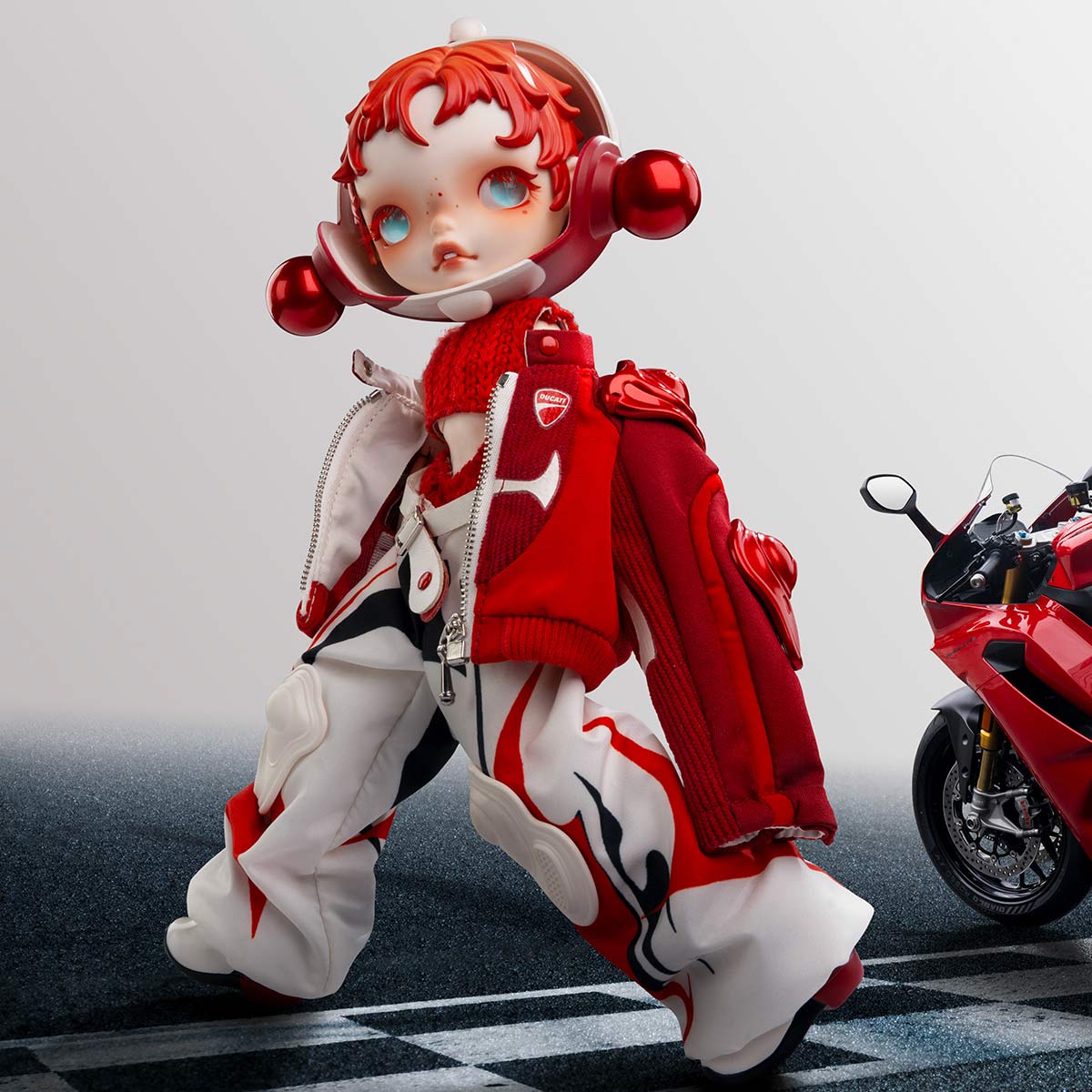 1074. SKULLPANDA × DUCATI 1/6 Action Figure