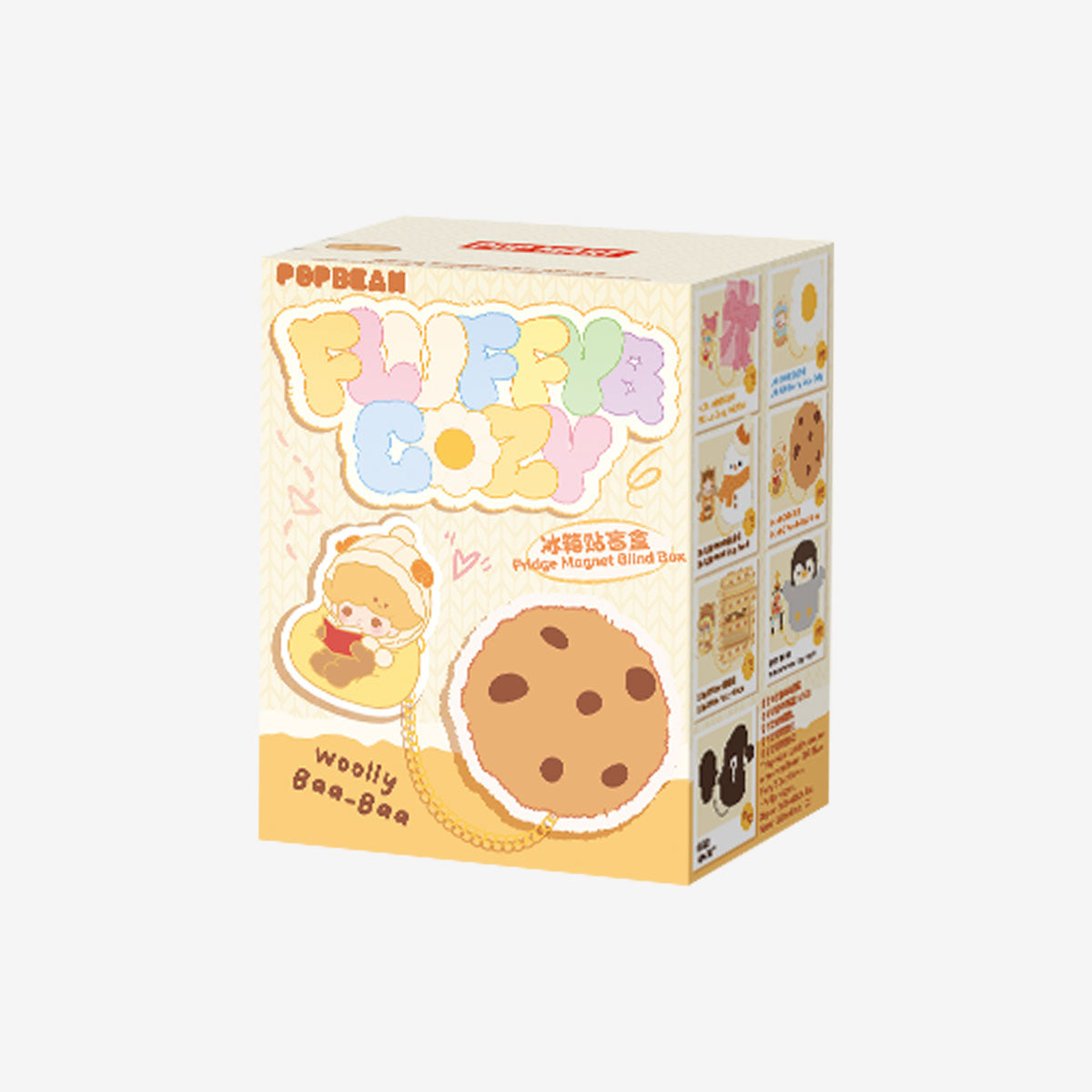 1123. POP BEAN Fluffy & Cozy Series-Fridge Magnet Blind Box