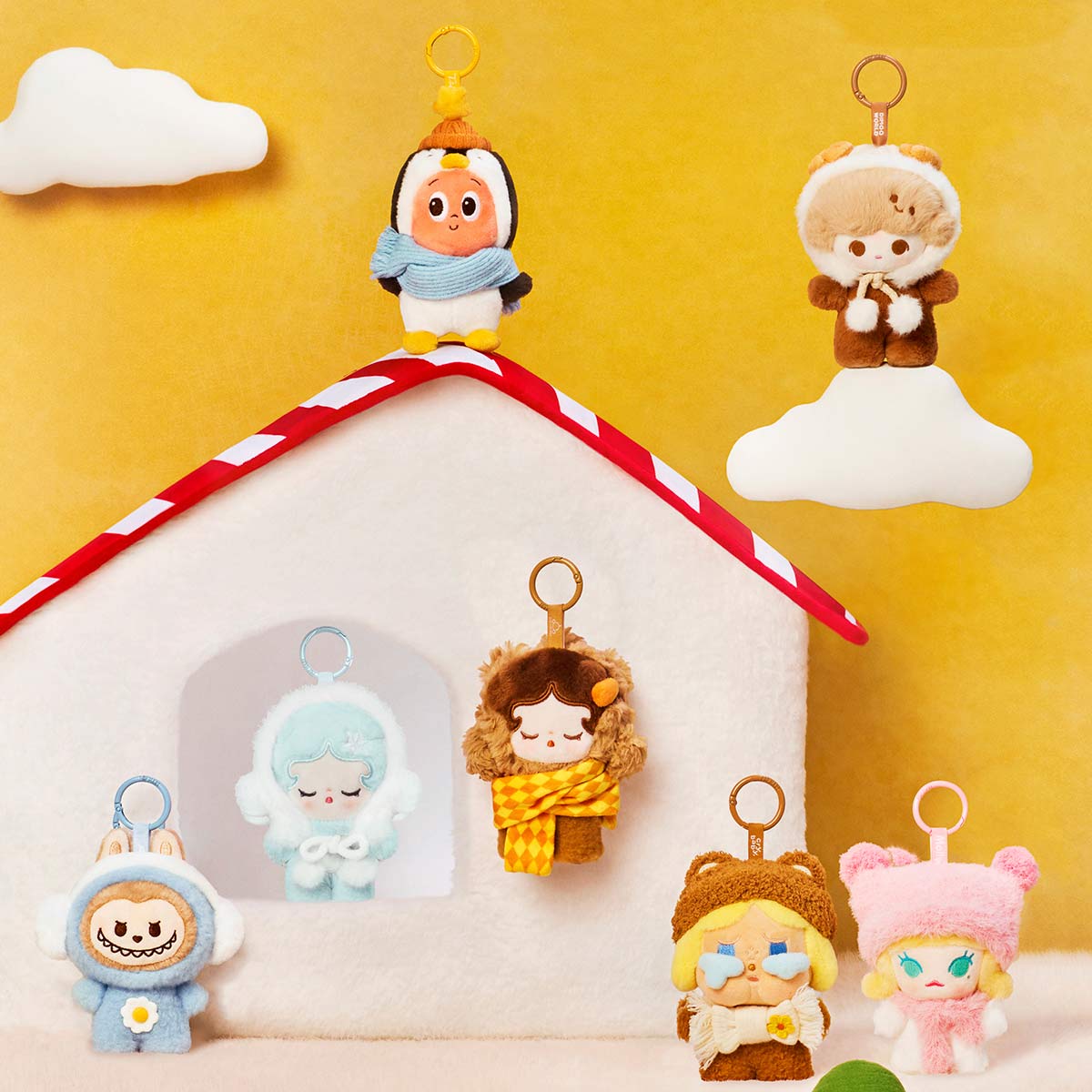 1119. POP BEAN Fluffy & Cozy Series-Plush Pendant Blind Box