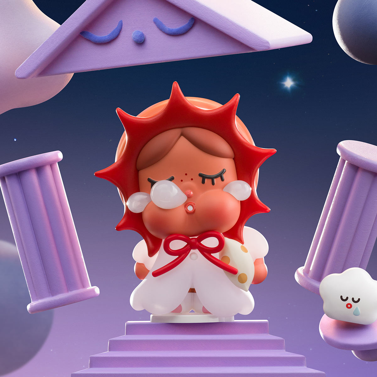 1163. CRYBABY CRYING TO THE MOON SERIES FIGURES