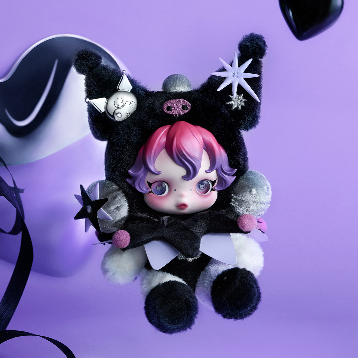 1208. SKULLPANDA × KUROMI and MY MELODY Plush
