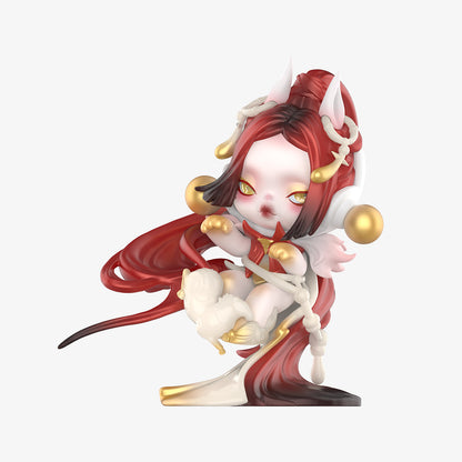 1281. SKULLPANDA Celestial Horse Figure