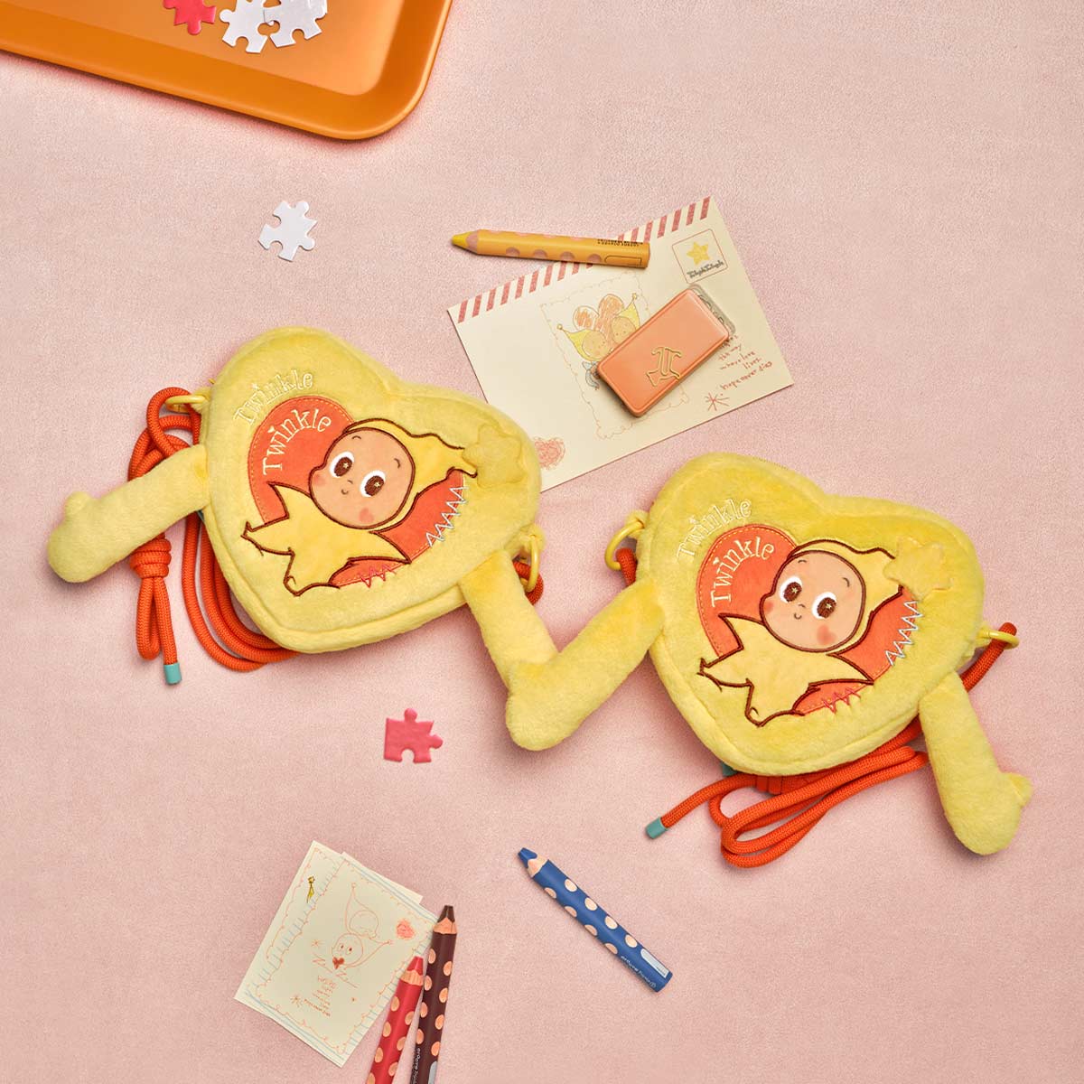 1307. Twinkle Twinkle Crush On You Series-Hand-in-Hand Heart Bag