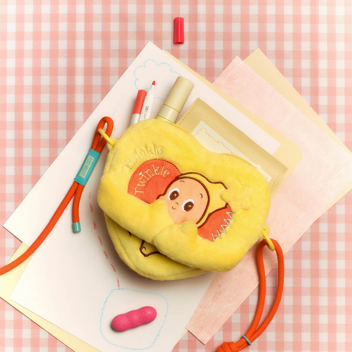 1307. Twinkle Twinkle Crush On You Series-Hand-in-Hand Heart Bag