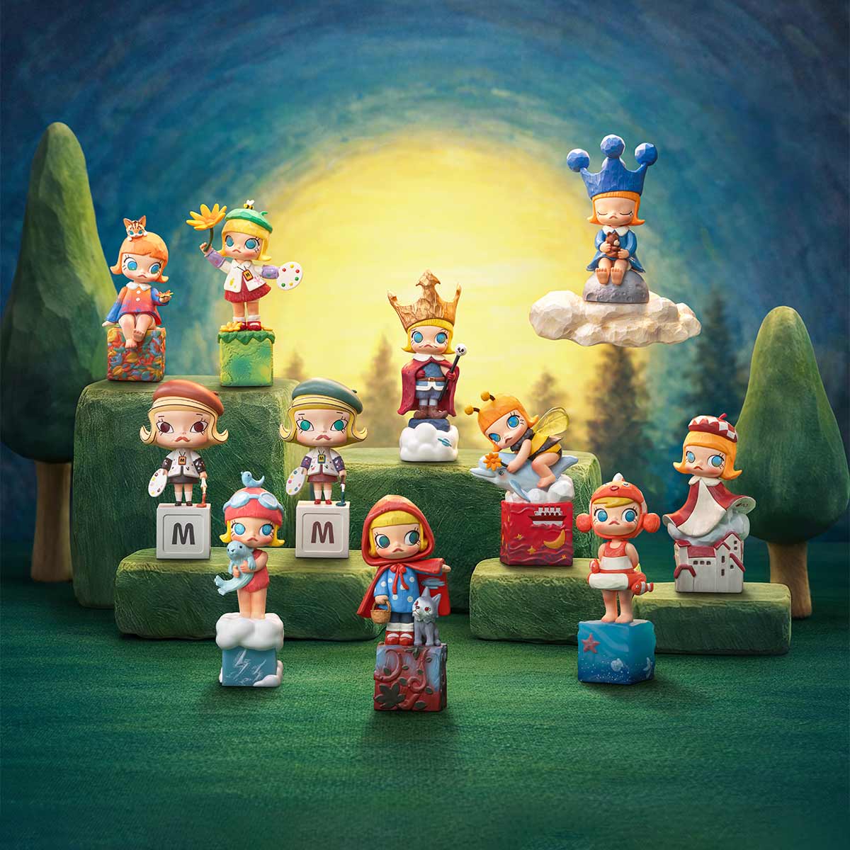 1529. MOLLY Scenery Along the Way 20th Anniversary Series Figures