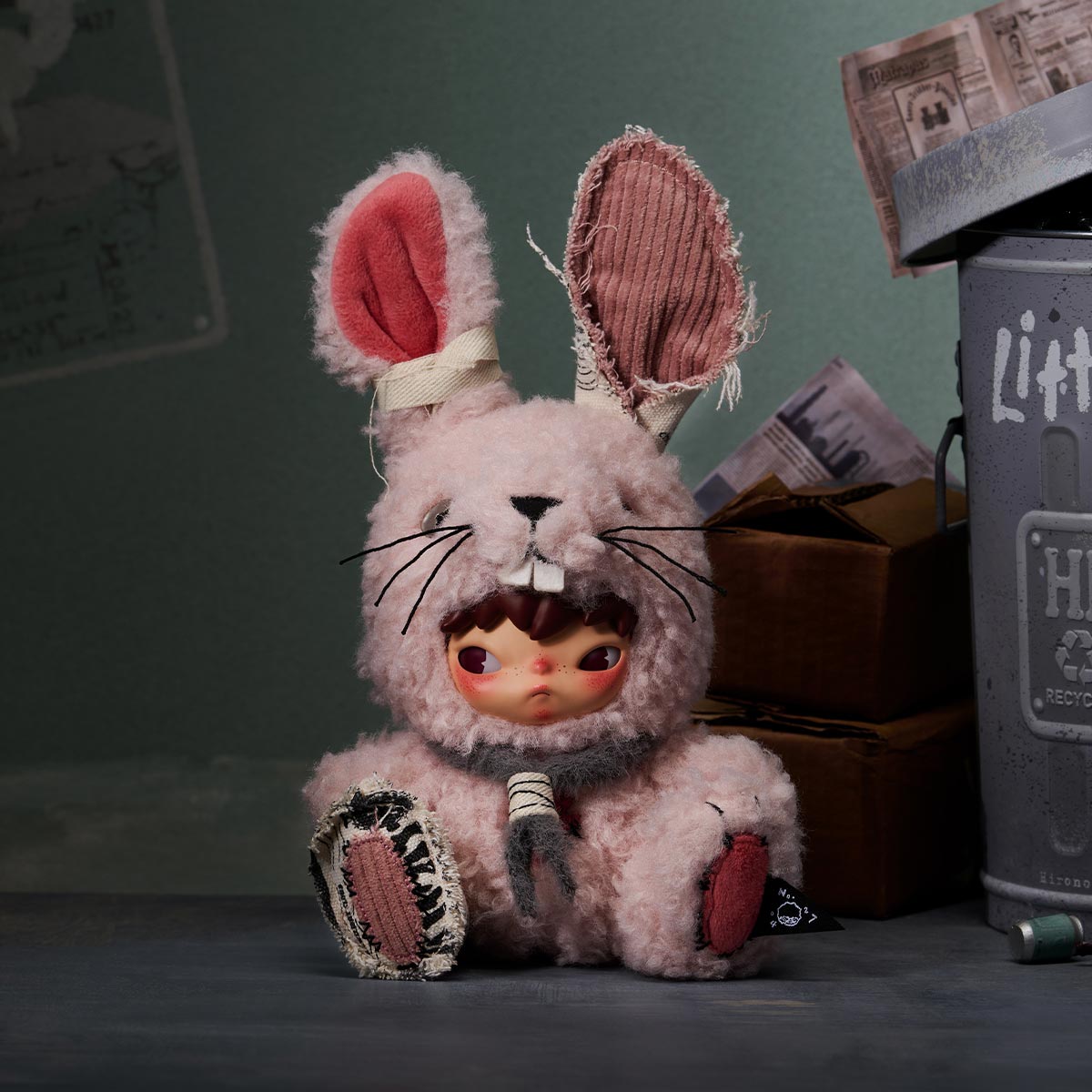 1524. Hirono Little Hare Plush Doll Pendant