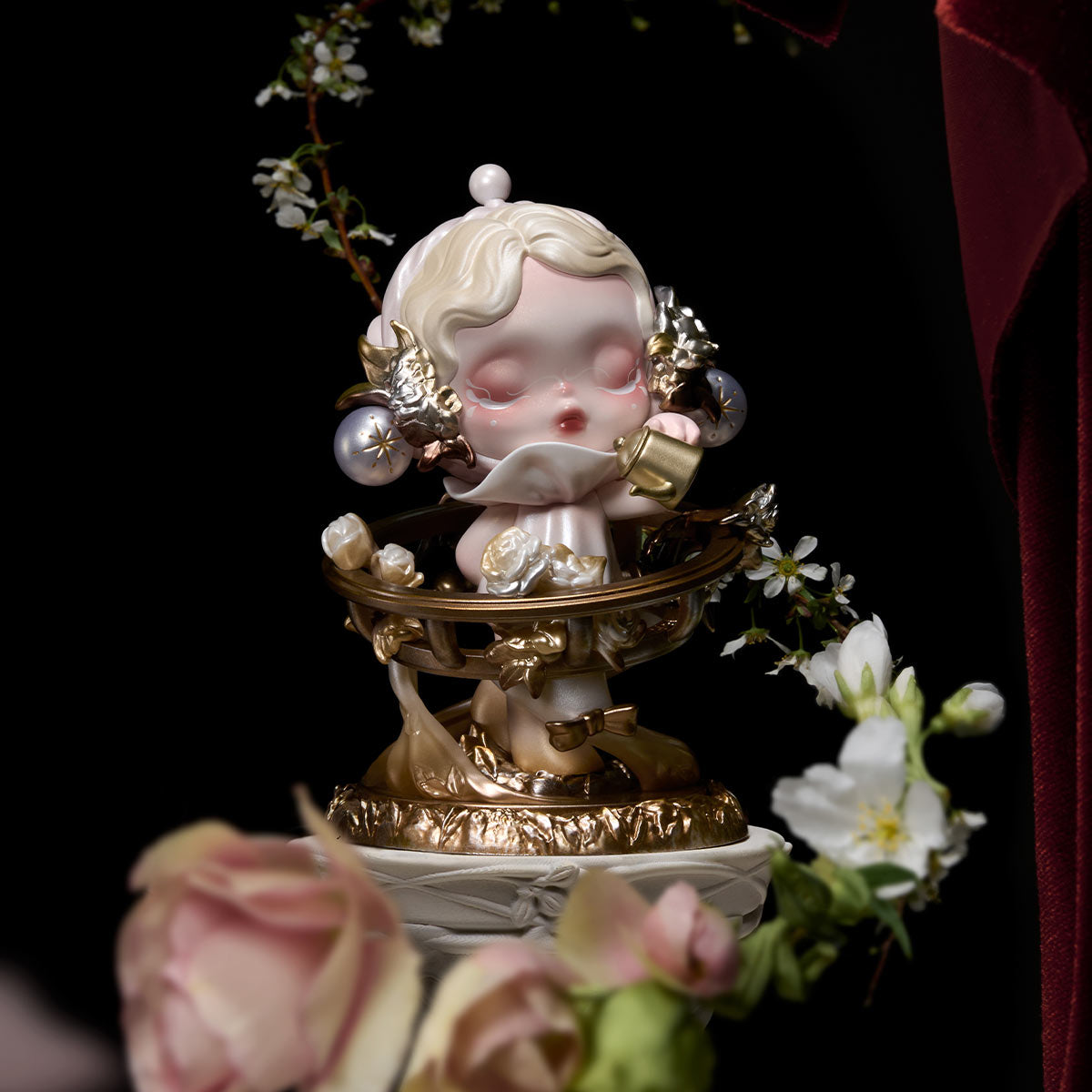 1606. SKULLPANDA Petals in Four Acts Series Figures