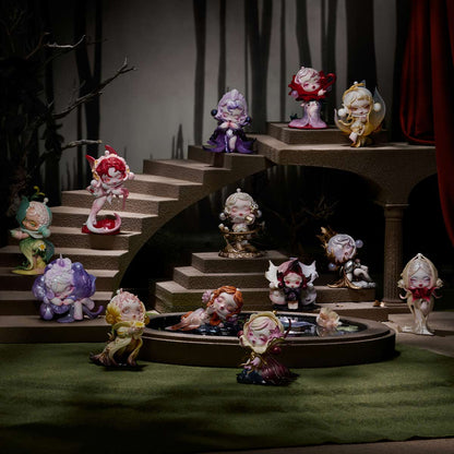 1606. SKULLPANDA Petals in Four Acts Series Figures