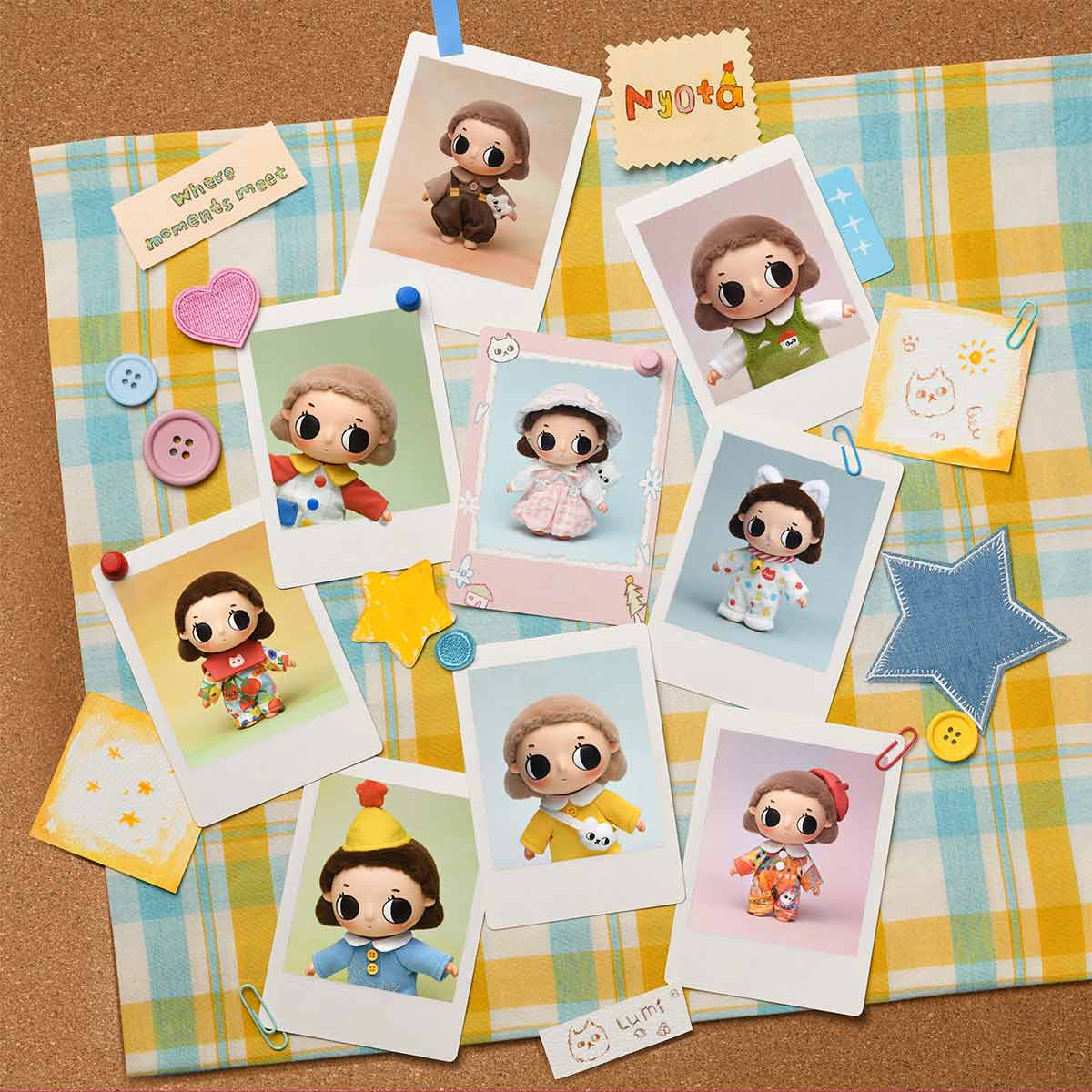 1634. Nyota Where Moments Meet Series Plush Doll