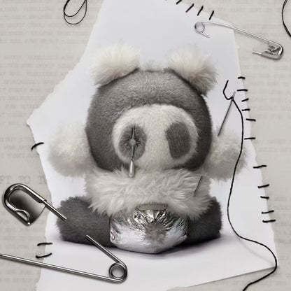 1735. SKULLPANDA Bear Rebellion Series Plush Toy