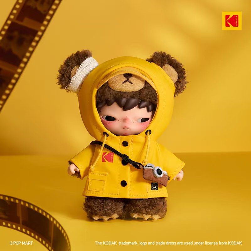 1762. Hirono × Kodak Bear Series Plush Pendant