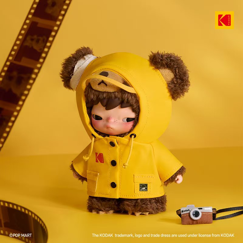 1762. Hirono × Kodak Bear Series Plush Pendant