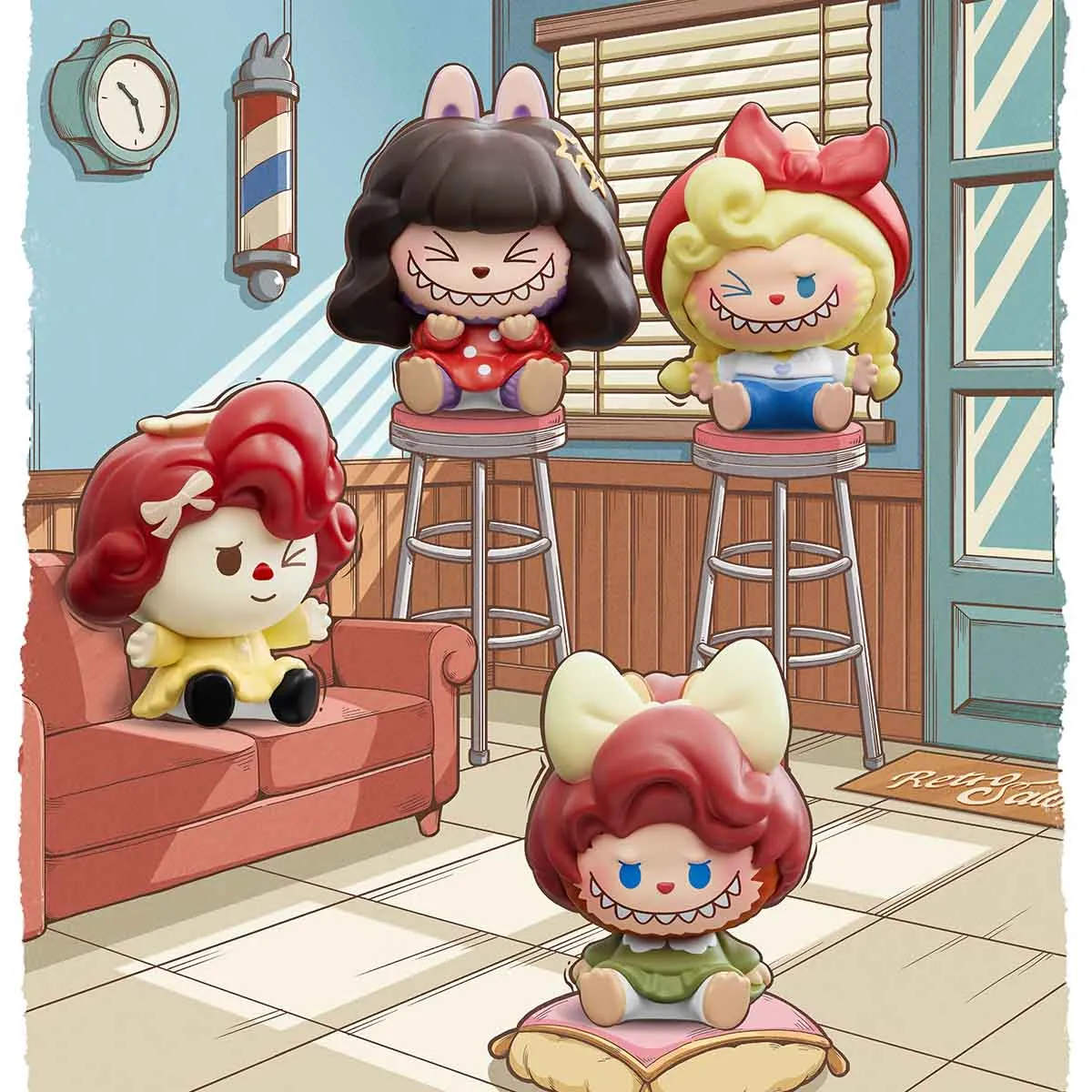 1837. POP BEAN THE MONSTERS Hair Salon Series