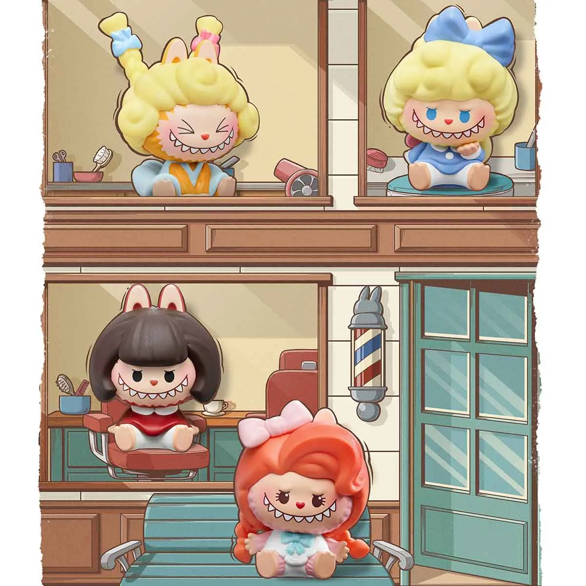 1837. POP BEAN THE MONSTERS Hair Salon Series