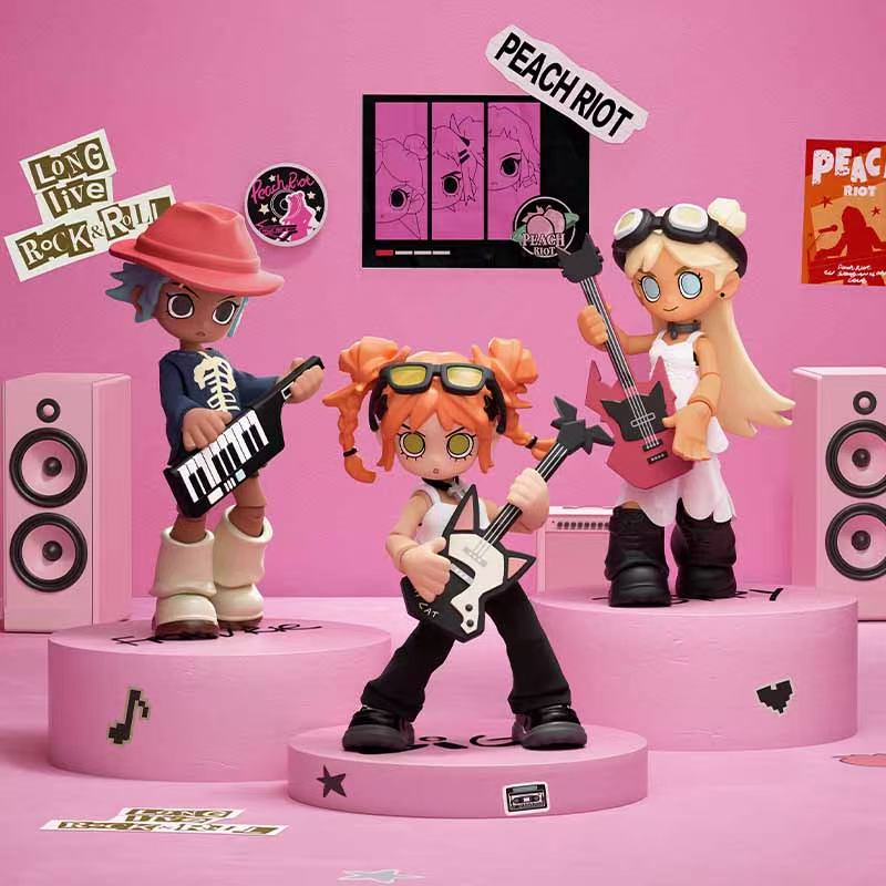 1865. Peach Riot Carry the Music Series Block Pendant