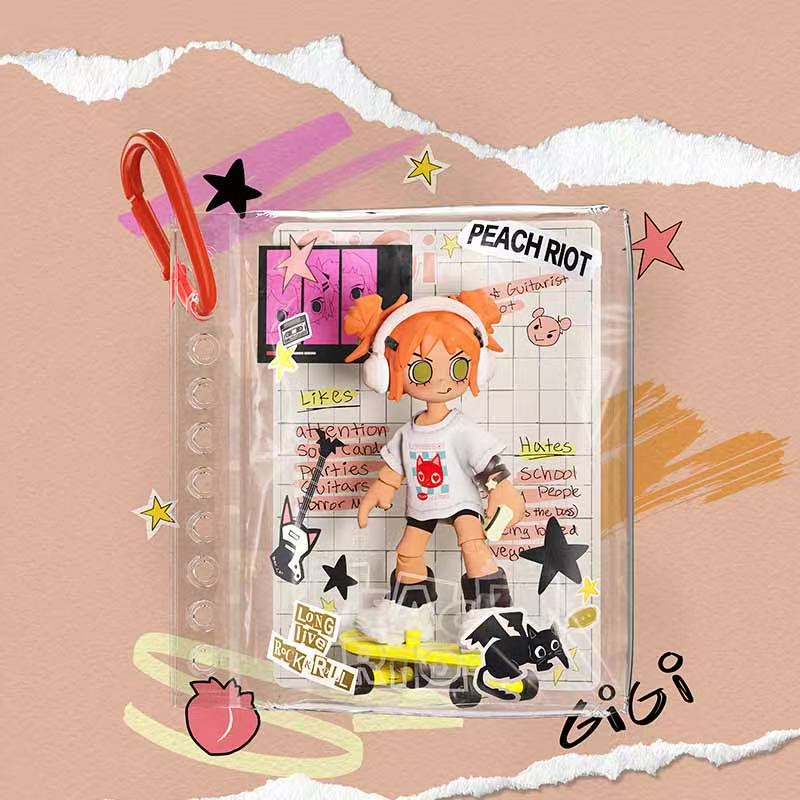1865. Peach Riot Carry the Music Series Block Pendant
