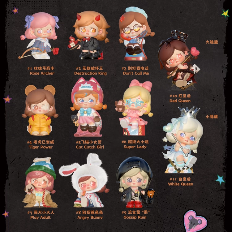 1901. KOKOSA Different Girls Series Figures Blind Box