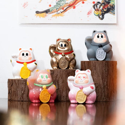 1958. THE SLLO Good Fortune Neko Series Beans Blind Box