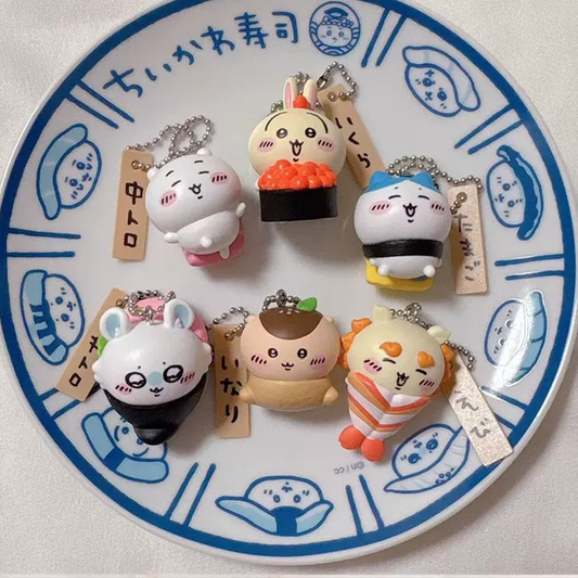 2026. Chiikawa Sushi Series Beans Pendant Blind Box