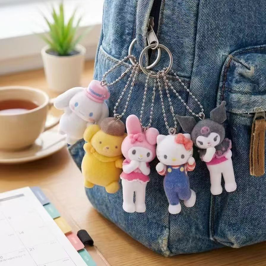 1587. SANRIO CHARACTERS Liveshow Series Beans Keychain Blind Box