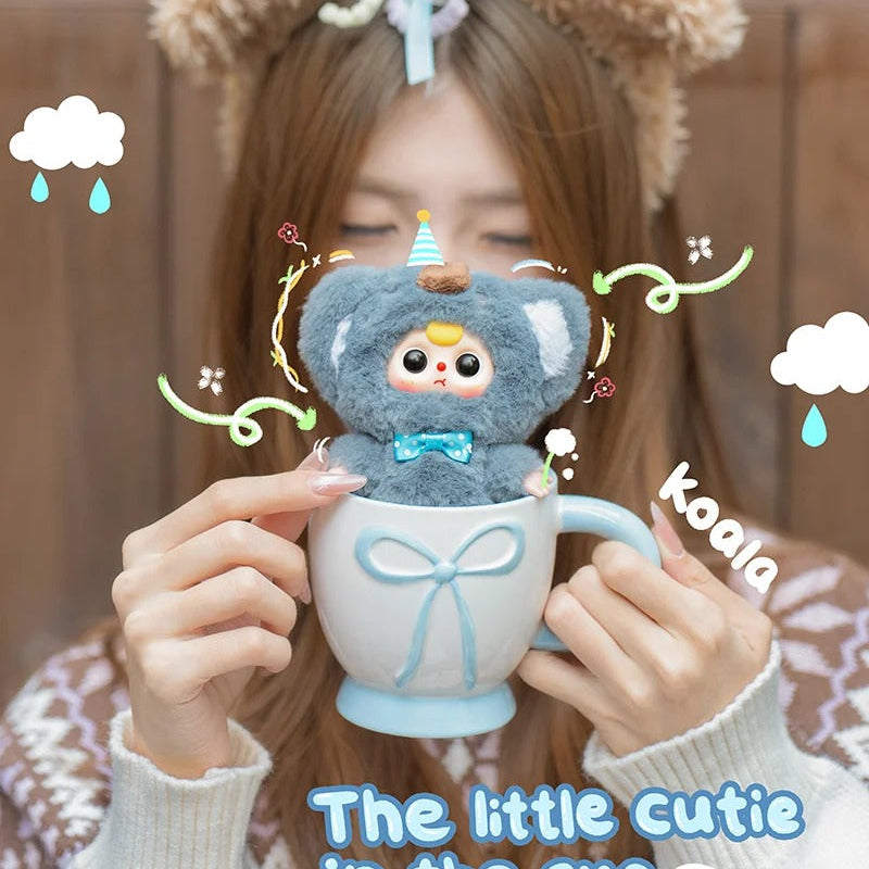 1298. Baby Three Mini Animal World Series Plush Blind Box