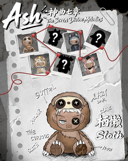 1927. Ashnoxx The Seven Divine Melodies Series Plush Blind Box