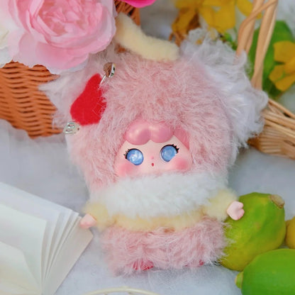 1780. QOQO The Shape of Love Series Plush Pendant Hanging Card