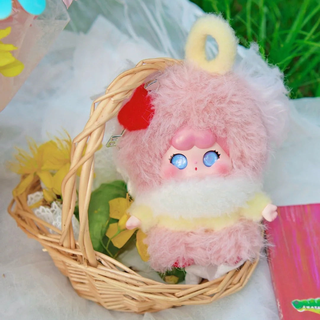 1780. QOQO The Shape of Love Series Plush Pendant Hanging Card