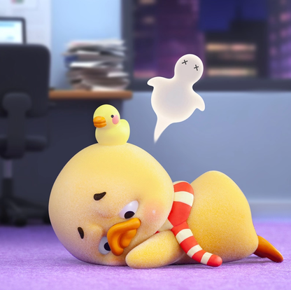 1037. Upset Duck Stop The Spiral Duck Series Figure Blind Box