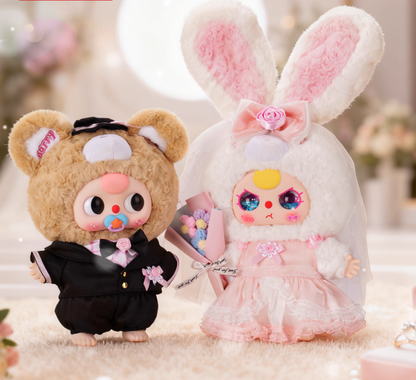 1040. Baby Three 400% Wedding Series Plush Blind Box