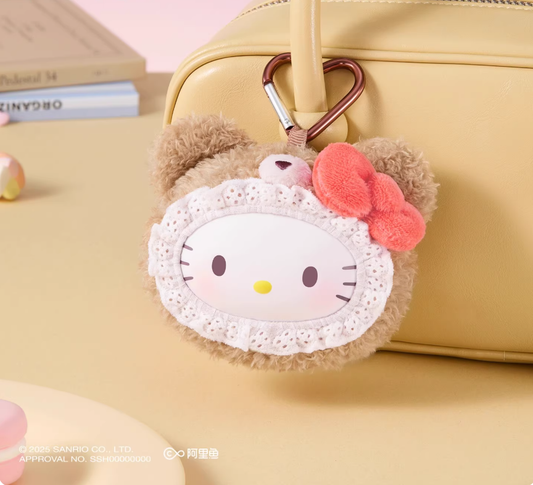 1041. Sanrio Fluffy Teddy Bear Plush Pendant Series Blind Box