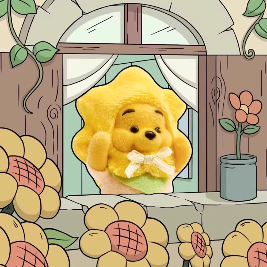 1102. Winnie the Pooh Touching Garden Series Figure Blind Box