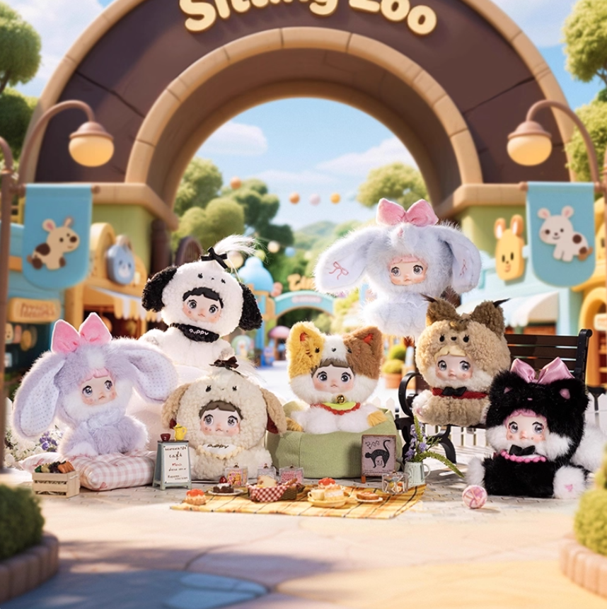 1155. Nommi Sitting Zoo Serise Plush Blind Box