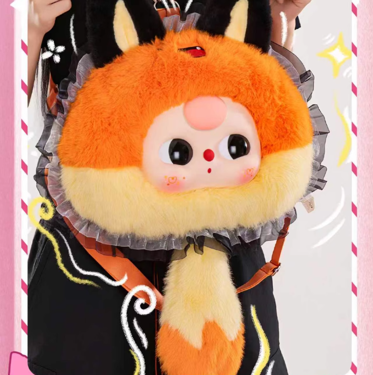 1166. Baby Three 400% Fairy Tale Sseries Backpack Plush Blind Box